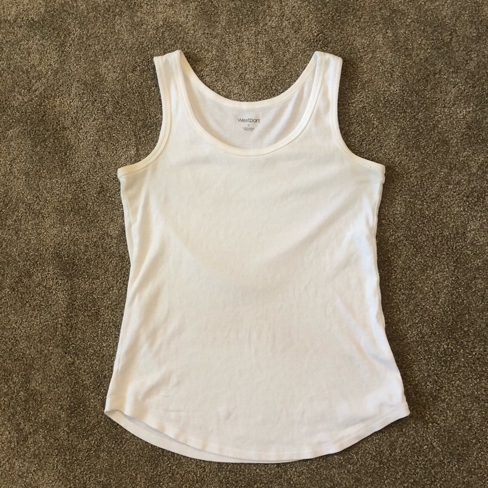 🔴Simple white tank